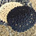 Pretty Doily Dishcloths, Dish Cloths In Navy And..